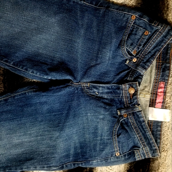 LEVI'S BOOTCUT PINK LABEL DARKWASH JEANS! Size 5! - Picture 4 of 7